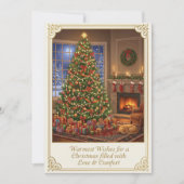 Flat Christmas Greeting Card Feestdagenkaart (Voorkant)