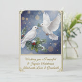Flat Christmas Greeting Card Feestdagenkaart (Staand voorkant)