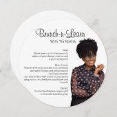 Flat Circle Menu Card (Voorkant / Achterkant)