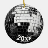 Flat Cirkel Ronde Disco Ball Persoonlijke keepomwi Keramisch Ornament (Voorkant)