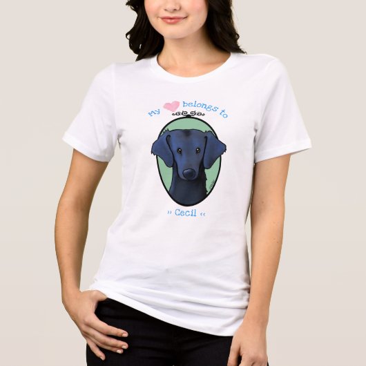 Flat Coat Retriever My Heart T-Shirt (Voorkant)