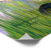 Flat Coated Retriever 2 - Lilies 2 Poster (Hoek)