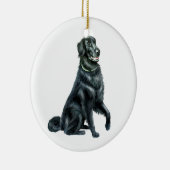 Flat Coated Retriever (A) Keramisch Ornament (Rechts)
