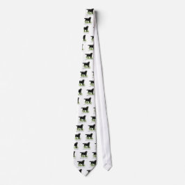 Flat-Coated Retriever Art Print Stropdas
