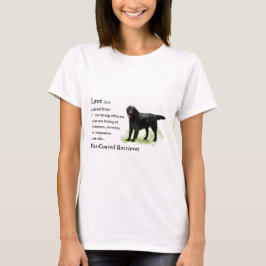 Flat-Coated Retriever Art Print T-shirt