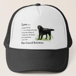 Flat-Coated Retriever Art Print Trucker Pet