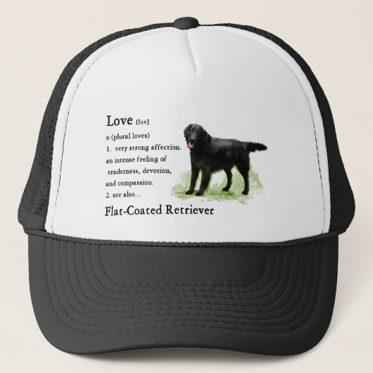 Flat-Coated Retriever Art Print Trucker Pet (Voorkant)