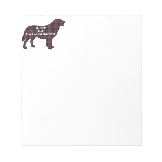 Flat-Coated Retriever BFF Notitieblok (Voorkant)