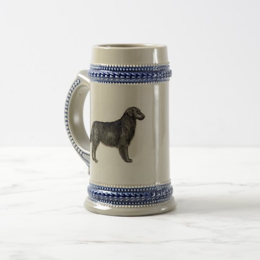 Flat-Coated Retriever Bierpul (Voorkant links)