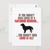 Flat-Coated Retriever Briefkaart (Voorkant / Achterkant)