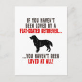 Flat-Coated Retriever Briefkaart (Voorkant)