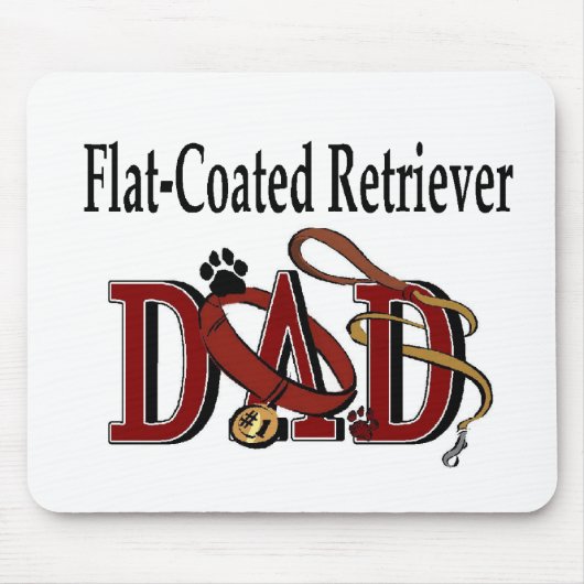 Flat Coated Retriever Dad Gifts Muismat (Voorkant)