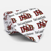 Flat Coated Retriever Dad Gifts Stropdas (Opgerold)