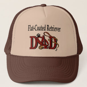 Flat Coated Retriever Dad Gifts Trucker Pet