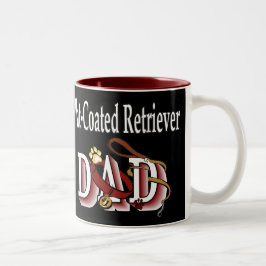 Flat Coated Retriever Dad Gifts Tweekleurige Koffiemok