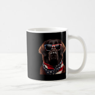 Flat-coated Retriever Dog 4th of July Amerikaans B Koffiemok