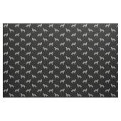 Flat Coated Retriever Dog Silhouettes Patterated Stof (Fat Quarter)