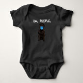 Flat-Coated Retriever Ew People Dog Romper (Voorkant)
