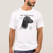 Flat-Coated Retriever Geschiedenis Ontwerp T-shirt (Voorkant)