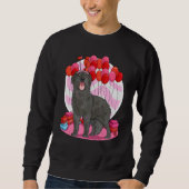 Flat Coated Retriever Heart Valentine Day Dosis Trui (Voorkant)