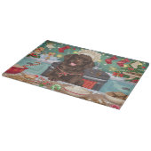 Flat-Coated Retriever Holiday Baking: Kerstmis Snijplank (Hoek)