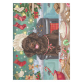 Flat-Coated Retriever Holiday Baking: Kerstmis Tafelkleed (Voorkant)