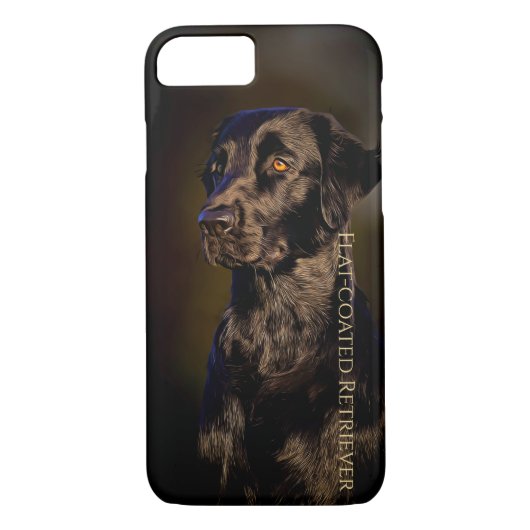 Flat-coated Retriever iPhone/iPad case (Achterkant)