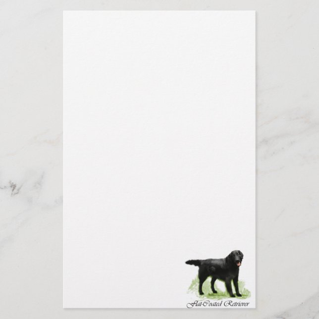 Flat-Coated Retriever Kunstcadeaus (Voorkant)