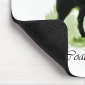 Flat-Coated Retriever Kunstprint Muismat (Hoek)