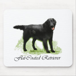 Flat-Coated Retriever Kunstprint Muismat