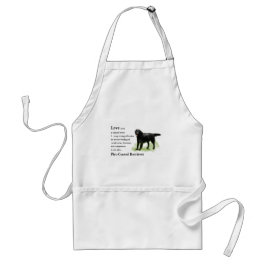 Flat-Coated Retriever Kunstprint Standaard Schort
