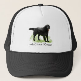 Flat-Coated Retriever Kunstprint Trucker Pet