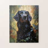 Flat-coated Retriever Legpuzzel (Verticaal)