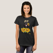 Flat Coated Retriever Ma Sunflower Summer Dog mama T-shirt (Voorkant volledig)