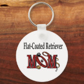 Flat-Coated Retriever mam Gifts Sleutelhanger (Voorkant)