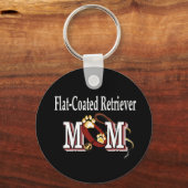 Flat-Coated Retriever mam Gifts Sleutelhanger (Voorkant)