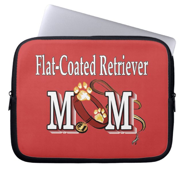 Flat-Coated Retriever Moeder Cadeaus Laptop Sleeve (Voorkant)