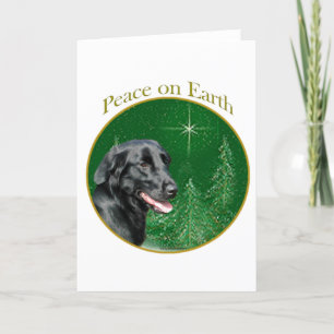 Flat-Coated Retriever Peace Feestdagen Kaart