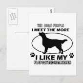 FLAT COATED RETRIEVER.png Briefkaart (Voorkant / Achterkant)
