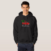 Flat Coated Retriever Red Truck Tree Xma Hoodie (Voorkant volledig)