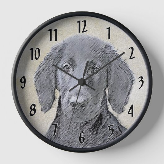Flat-Coated Retriever Schilderij - Originele Honde (Voorkant)