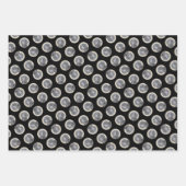 Flat-Coated Retriever Schilderij Zwart Huisdier Do Inpakpapier Vel (Voorkant 3)