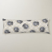 Flat-Coated Retriever Schilderij Zwart Huisdier Do Lichaamskussen (Achterkant)