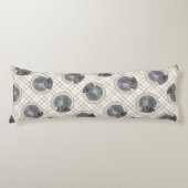 Flat-Coated Retriever Schilderij Zwart Huisdier Do Lichaamskussen (Voorkant)