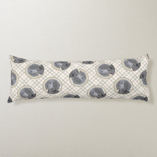 Flat-Coated Retriever Schilderij Zwart Huisdier Do Lichaamskussen