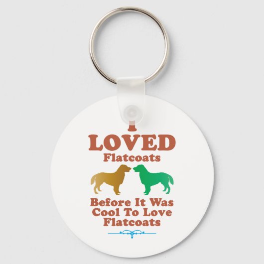 Flat-Coated Retriever Sleutelhanger (Voorkant)