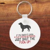 Flat-Coated Retriever Sleutelhanger (Voorkant)
