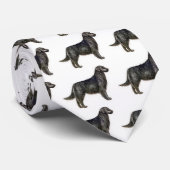 Flat-Coated Retriever Stropdas (Opgerold)