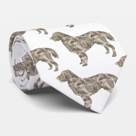 Flat-Coated Retriever Stropdas (Opgerold)