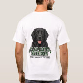 🐾 Flat-Coated Retriever 🐾 T-shirt (Achterkant)